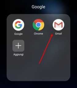icona Gmail sulla destra