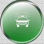 pulsante verde con macchina