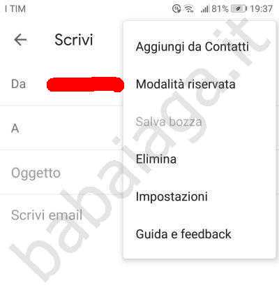 voci del menu extra